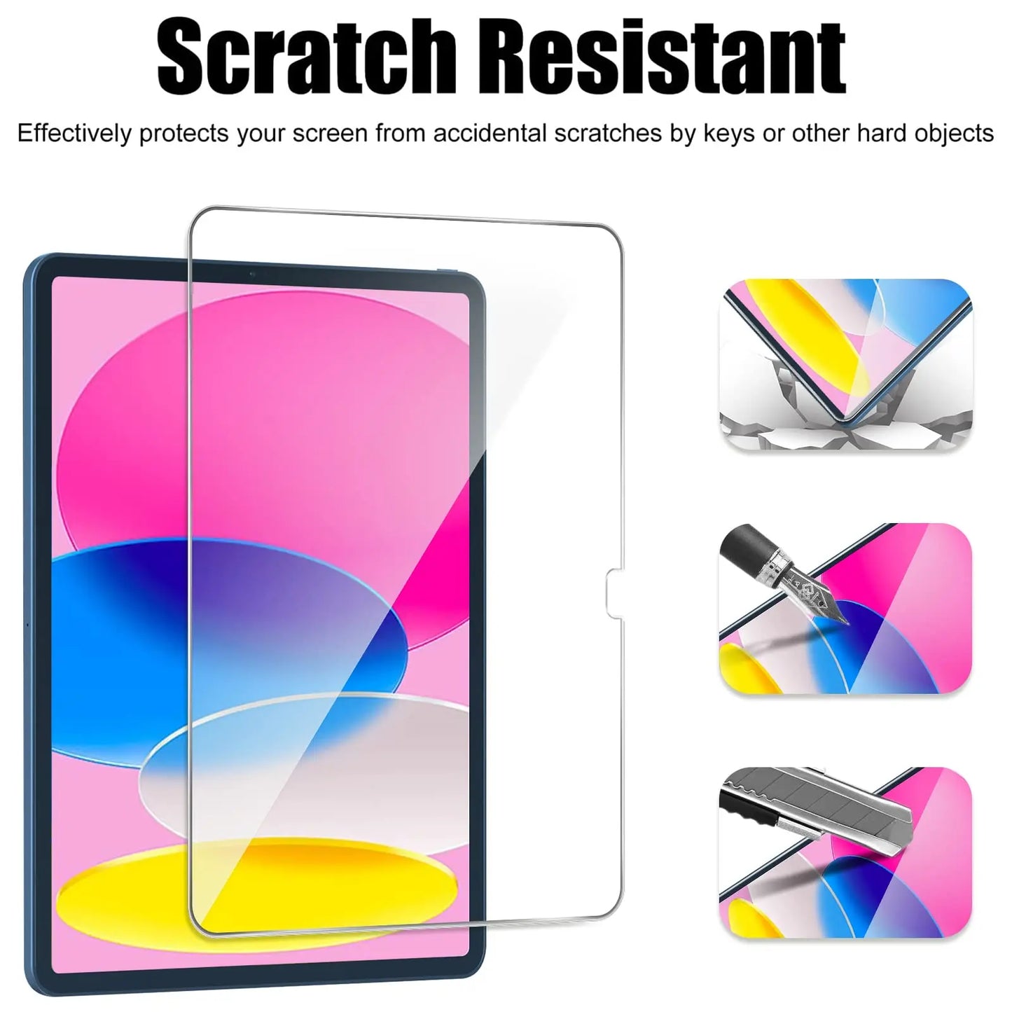 (3 Pack) Tempered Glass For Apple iPad 2 3 4 5 6 7 8 9 10 9.7 10.2 10.9 4th 5th 6th 7th 8th 9th 10th Generation Screen Protector