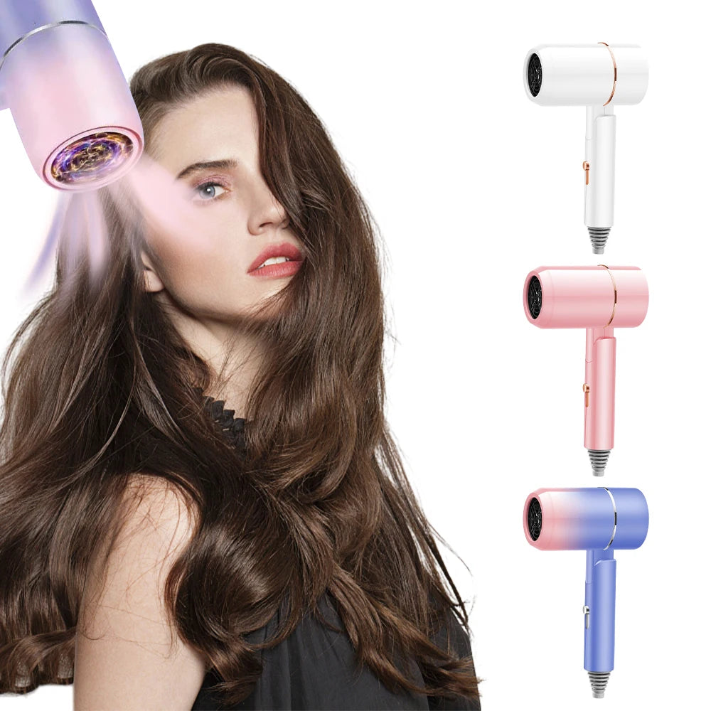 Electric Hair Dryer Foldable Handle Smooth Mini Hair Dryer for Home Appliance Use Personal Care Styling Tools  For Home 800W