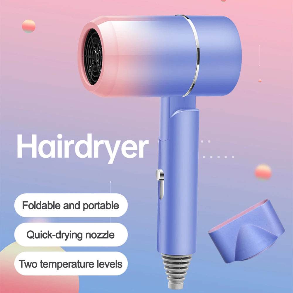 Electric Hair Dryer Foldable Handle Smooth Mini Hair Dryer for Home Appliance Use Personal Care Styling Tools  For Home 800W